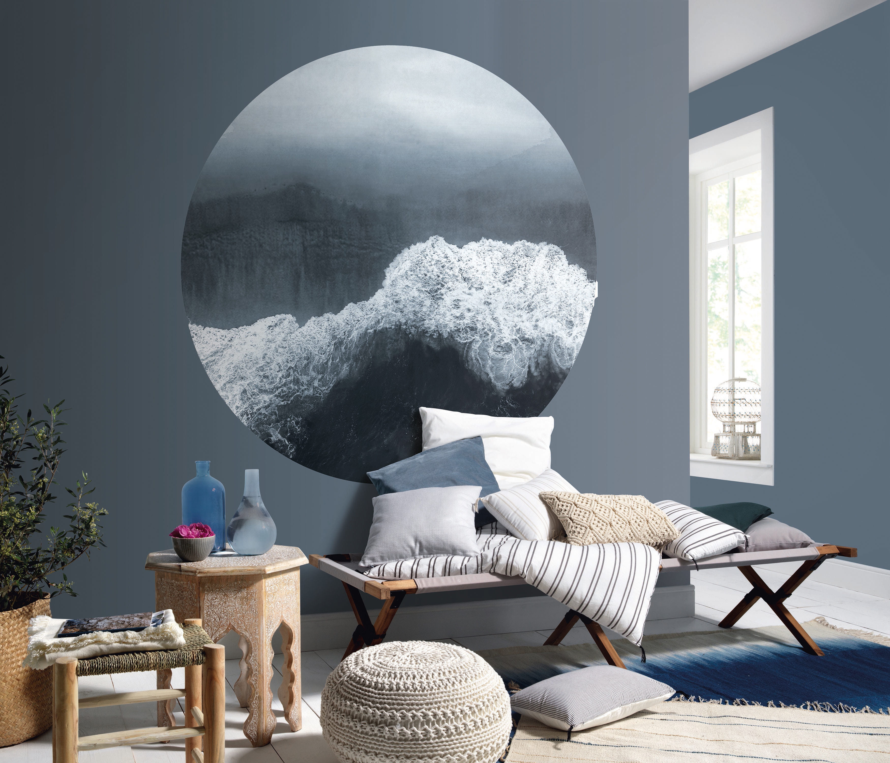 Circle Ocean Grey